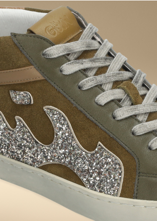 Sneakers GAMIN Mod.E0206S30 verde kaki